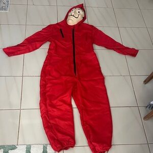 Money Heist woman’s Costume Jumpsuit with Mask